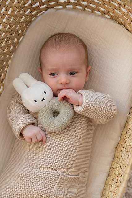 Little Dutch Barškutis triušiukas ´Miffy Fluffy Žalias´