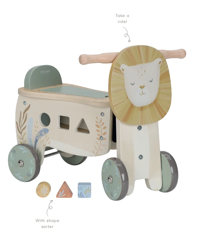 Little Dutch Ride­-On Lion ´Safari Friends´ FSC