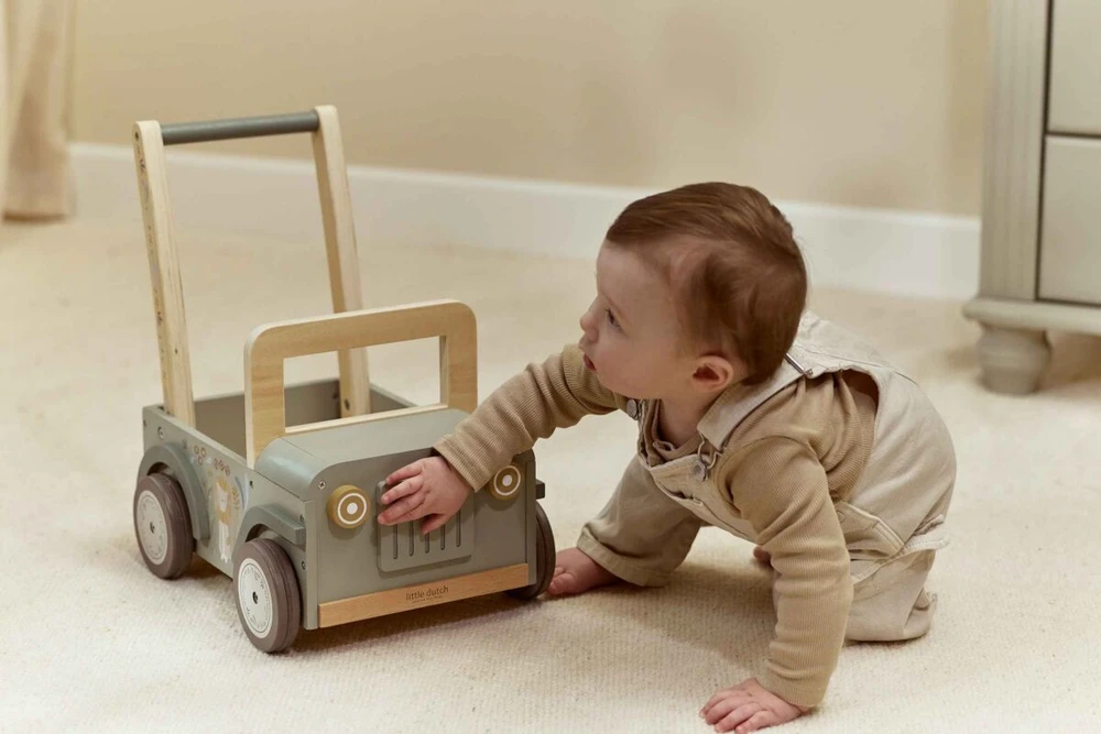 Little Dutch Safari Push Car ´Safari Friends´ FSC wood