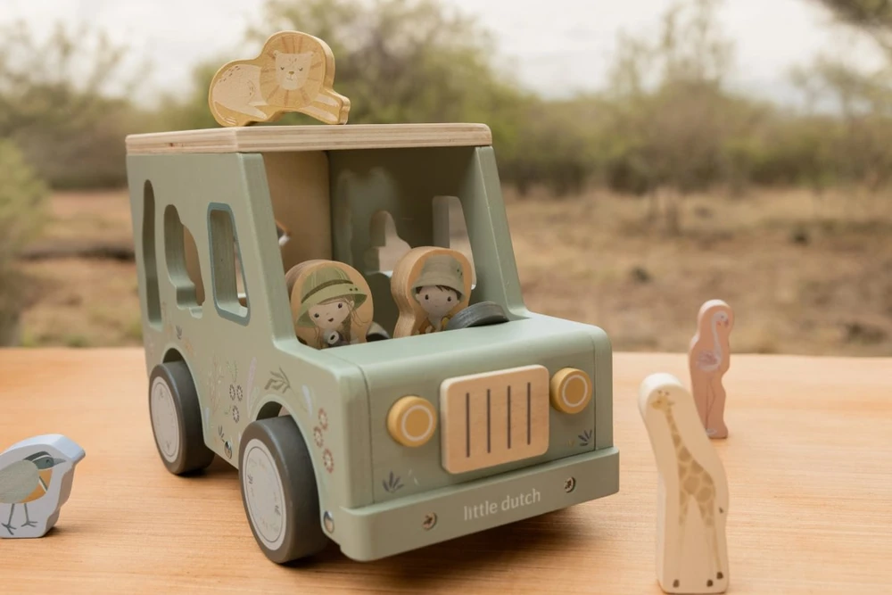 Little Dutch Shape Sorter Safari Car ´Safari Friends´ FSC