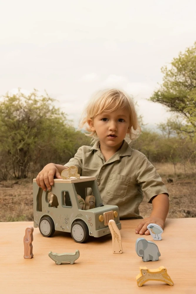 Little Dutch Shape Sorter Safari Car ´Safari Friends´ FSC