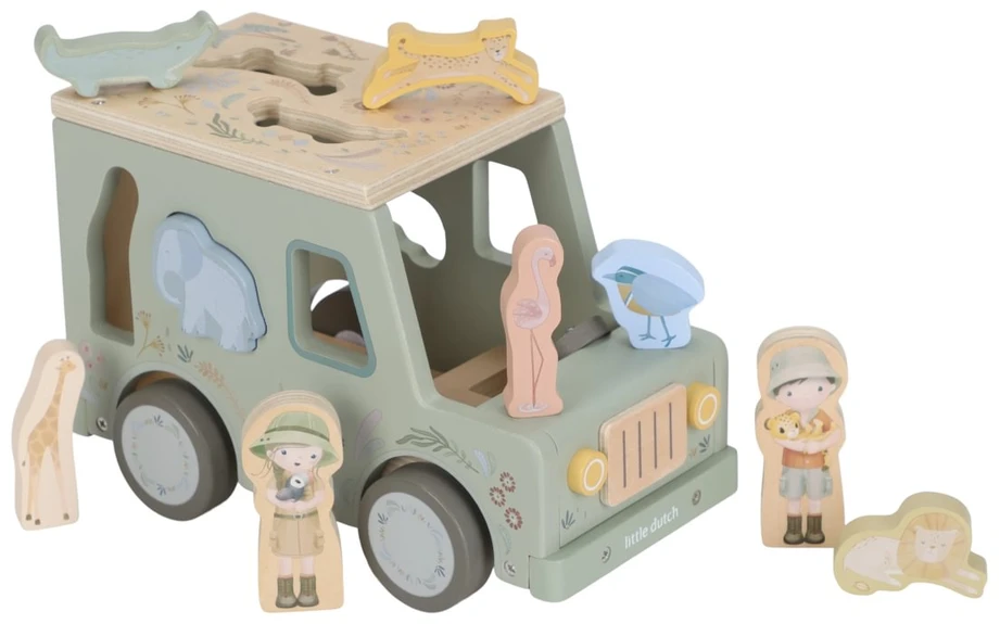 Little Dutch Shape Sorter Safari Car ´Safari Friends´ FSC