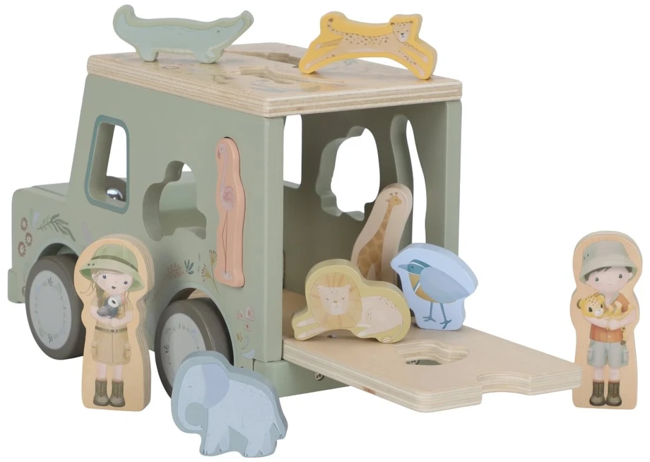 Little Dutch Shape Sorter Safari Car ´Safari Friends´ FSC