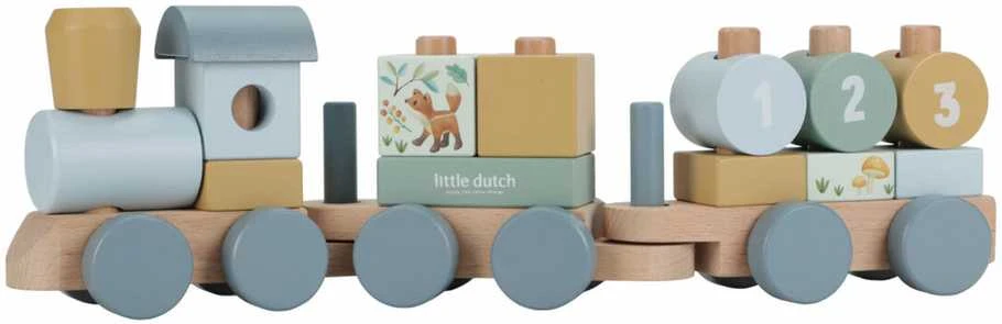 Little Dutch Medinis traukinukas 'Forest Friends'