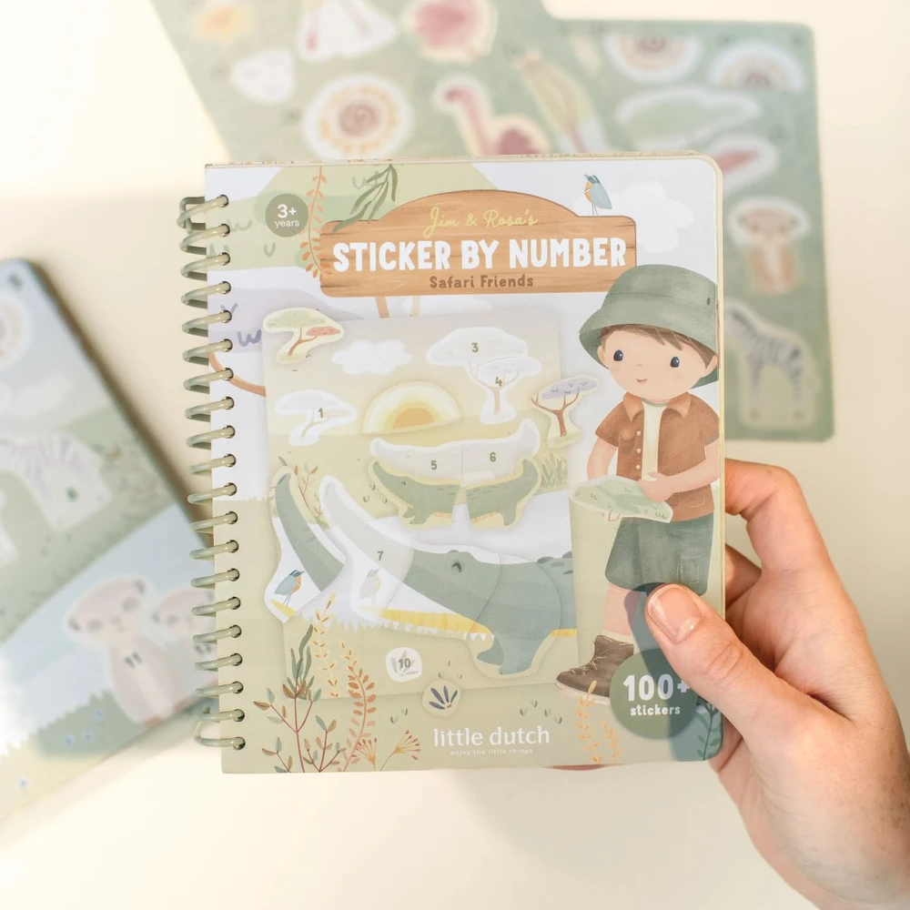 Little Dutch Sticker Booklet by Numbers ´Safari Friends Jim´