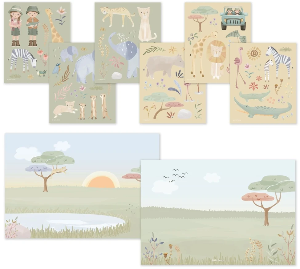 Little Dutch Sticker Story Booklet ´Safari Friends´
