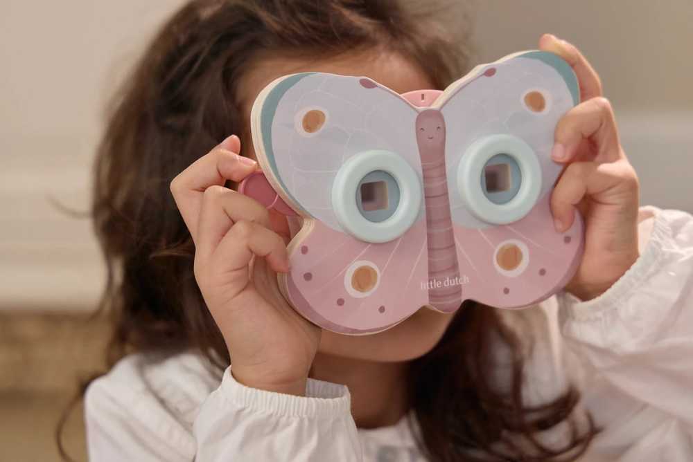 Little Dutch Mažas olandiškas projektorius su pasakomis, 3 diskai, drugelių diskai, Fairy Garden akiniai