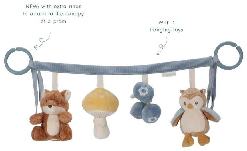 Little Dutch Žaislų grandinėlė vežimėliui ‘Forest Friends’