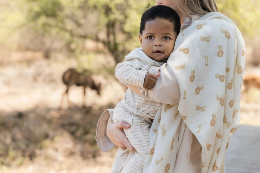 Little Dutch Swaddle muslin `Safari Leo´ 120 x 120 cm