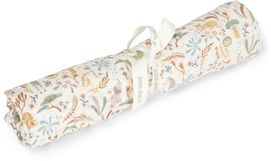Little Dutch Swaddle muslin `Safari Leo´ 120 x 120 cm