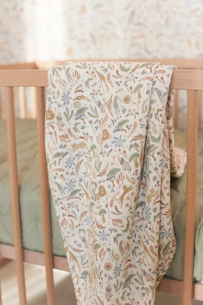 Little Dutch Swaddle muslin `Safari Leo´ 120 x 120 cm