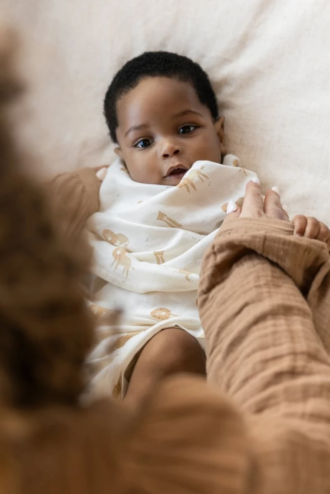 Little Dutch Swaddle muslin `Safari Leo´ 120 x 120 cm