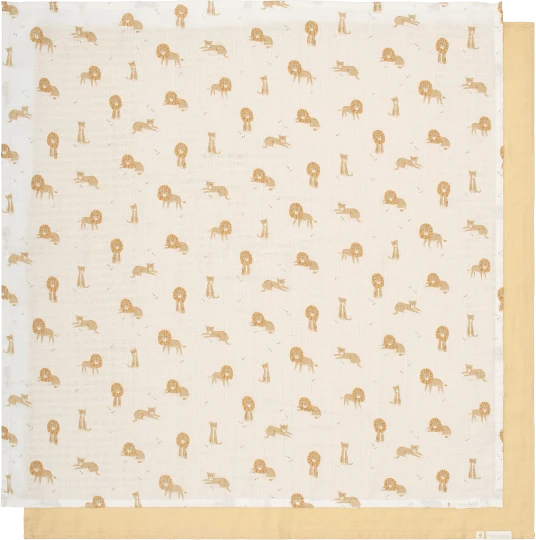 Little Dutch Swaddles set muslin 2 pcs `Safari Leo´ 70 x 70 cm