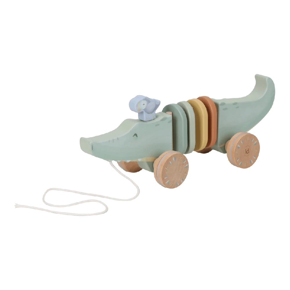 Little Dutch Wooden Pull Crocodile `Safari Friends` FSC
