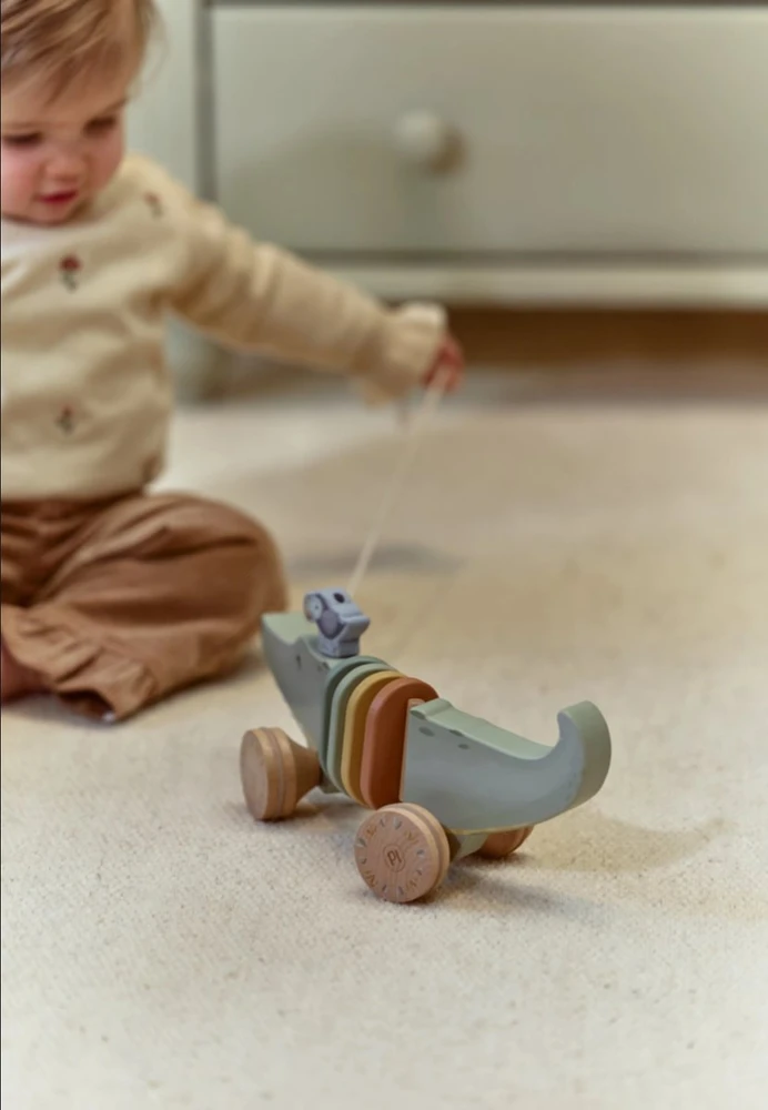 Little Dutch Wooden Pull Crocodile `Safari Friends` FSC