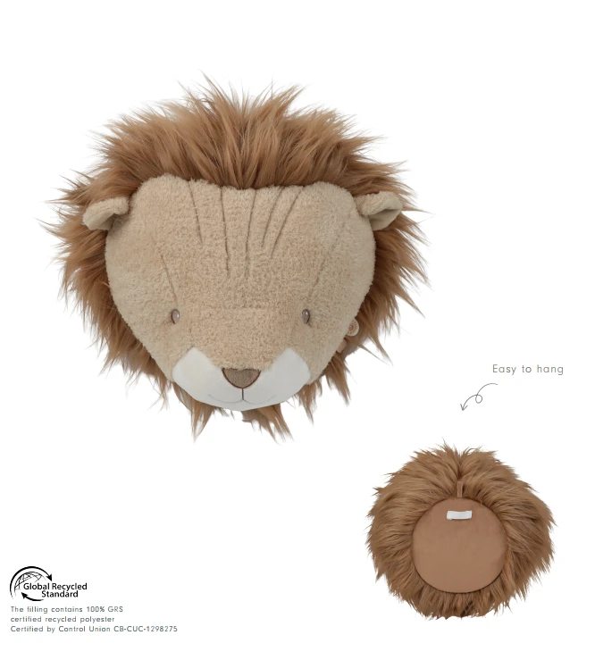 Little Dutch Wall Decoration Animal Head Lion ´Safari Friends´ GRS