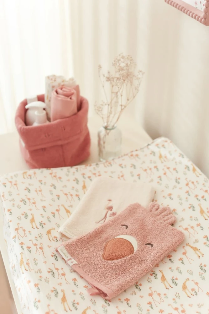 Little Dutch Washcloths Set Flamingo ´Blooming Safari`