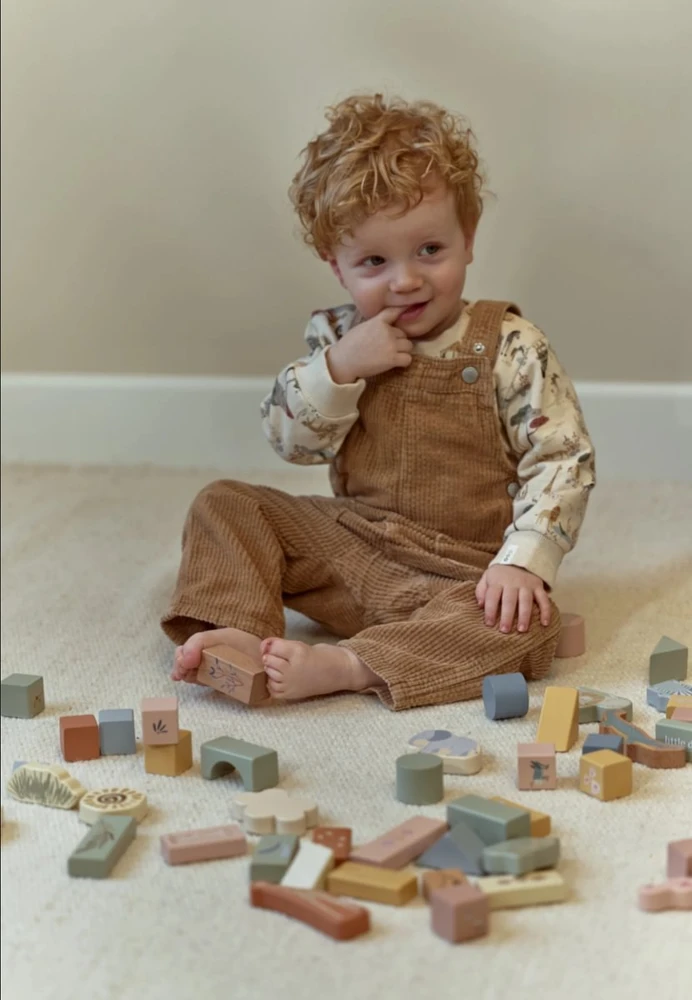 Little Dutch Wooden Building Blocks `Safari Friends´ FSC