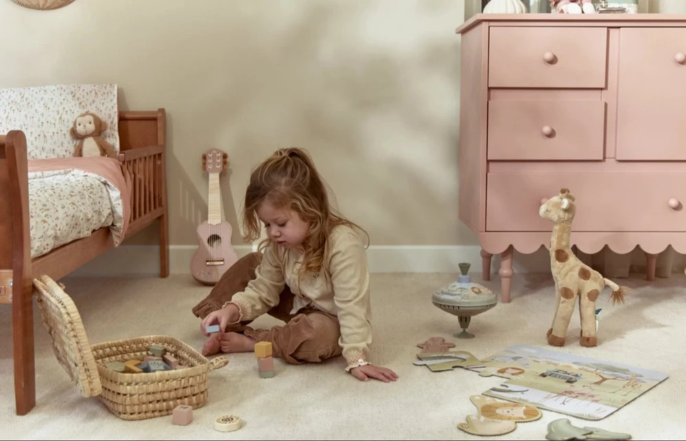 Little Dutch Wooden Building Blocks `Safari Friends´ FSC