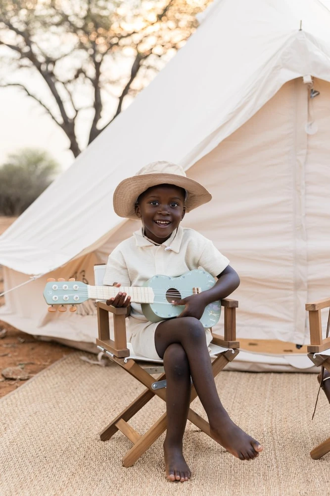 Little Dutch Wooden Guitar ´Safari Friends Žalias´ FSC