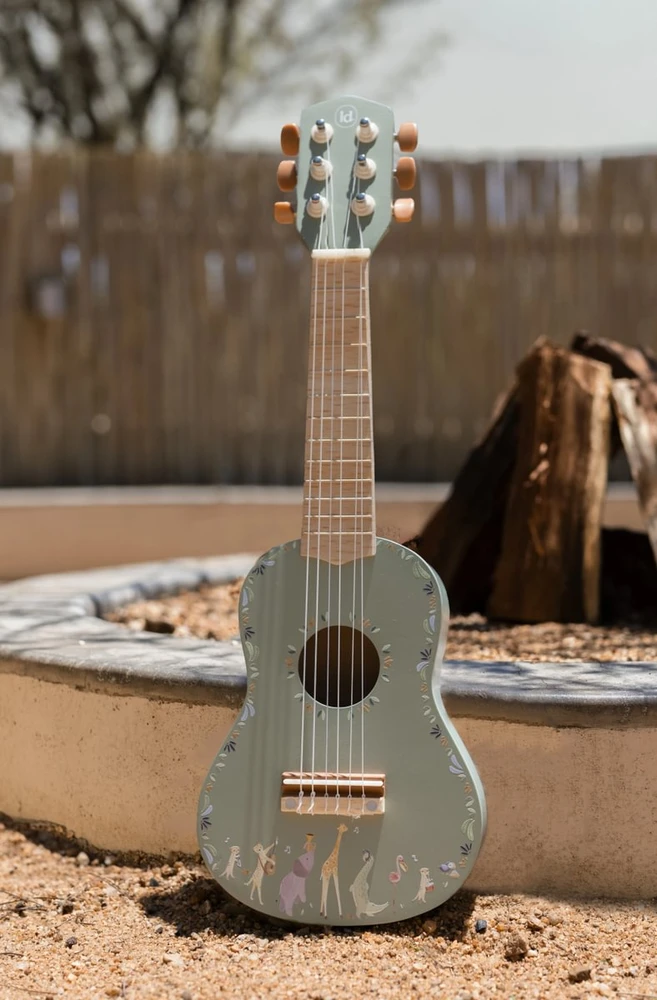 Little Dutch Wooden Guitar ´Safari Friends Žalias´ FSC