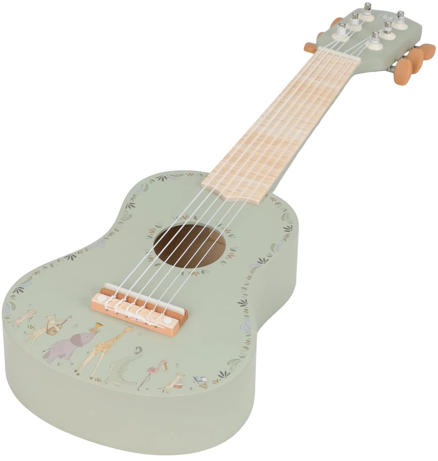 Little Dutch Wooden Guitar ´Safari Friends Žalias´ FSC