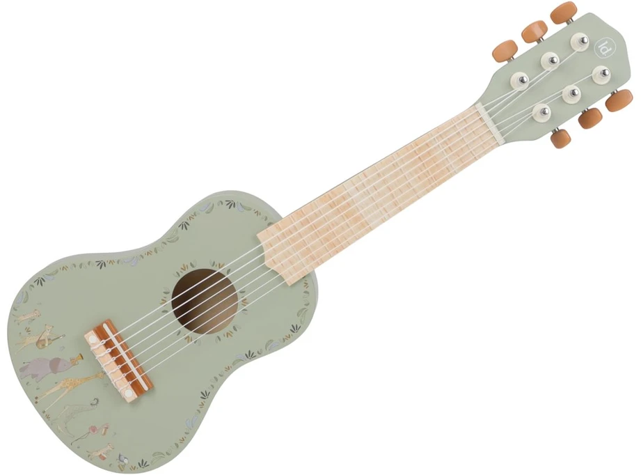 Little Dutch Wooden Guitar ´Safari Friends Žalias´ FSC