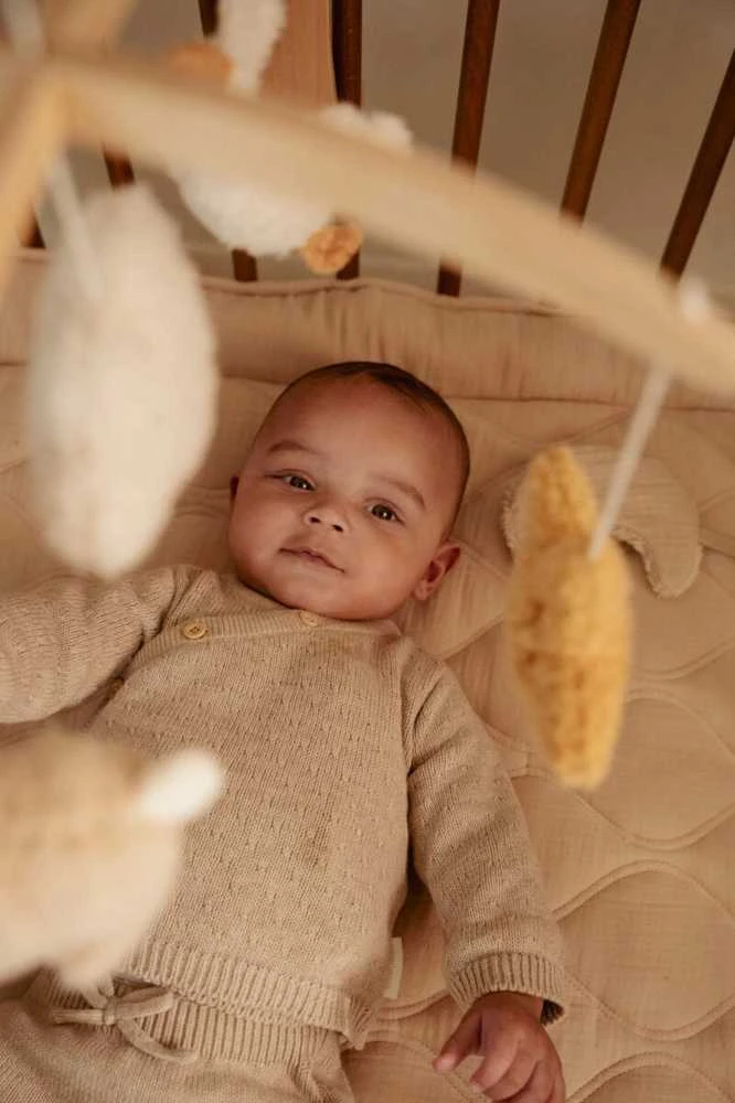 Little Dutch Medinė muzikinė karuselė ´Newborn Naturals´