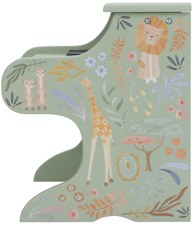 Little Dutch Wooden Piano ´Safari Friends Žalias´ FSC