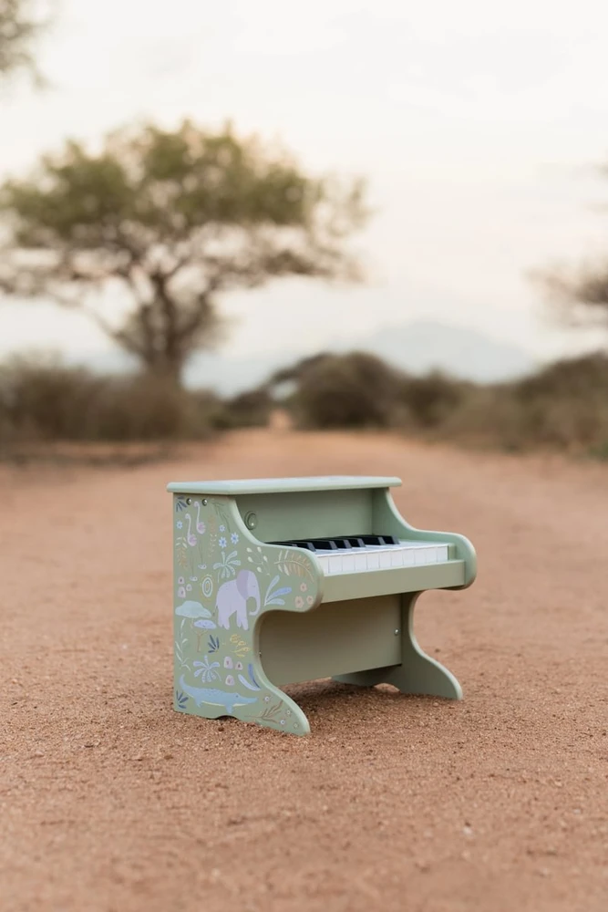 Little Dutch Wooden Piano ´Safari Friends Žalias´ FSC