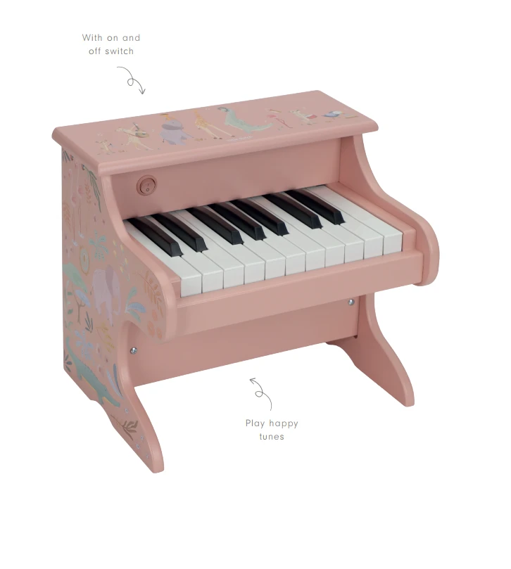 Little Dutch Wooden Piano ´Safari Friends Rožinė´ FSC