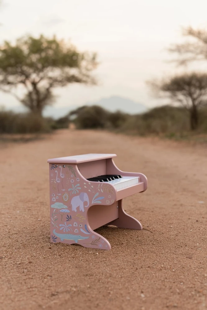 Little Dutch Wooden Piano ´Safari Friends Rožinė´ FSC