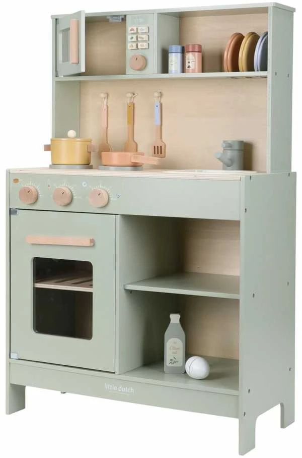Little Dutch Medinė žaidimų virtuvėlė ´Mint´