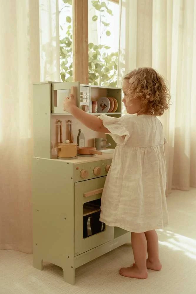 Little Dutch Medinė žaidimų virtuvėlė ´Mint´