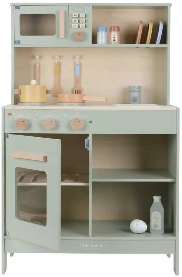 Little Dutch Medinė žaidimų virtuvėlė ´Mint´
