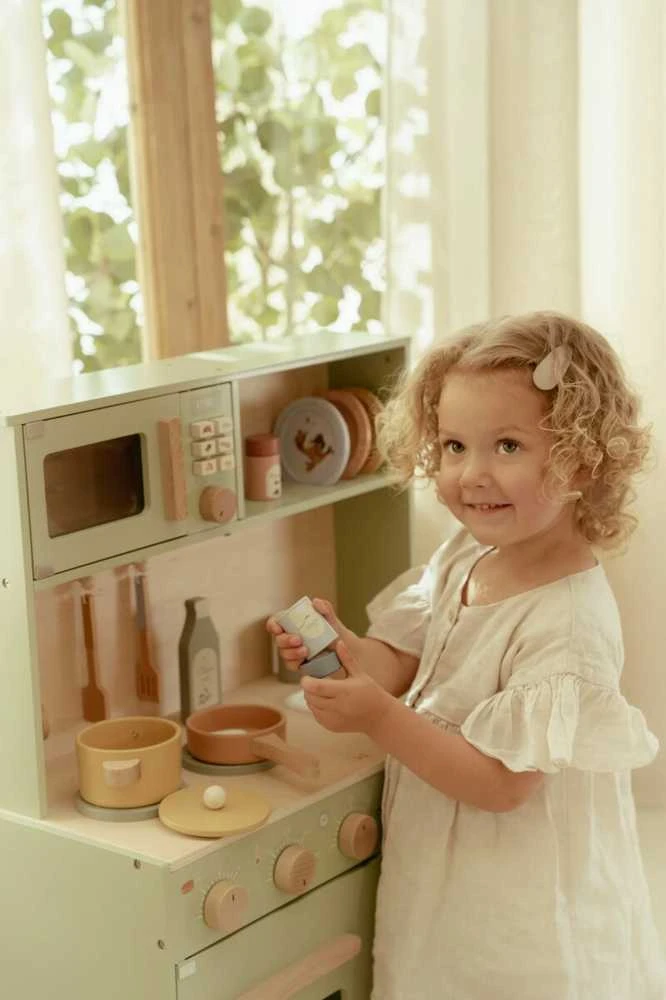 Little Dutch Medinė žaidimų virtuvėlė ´Mint´