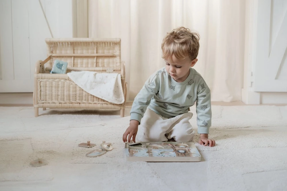 Little Dutch Medinė dėlionė su garsais Miško draugai