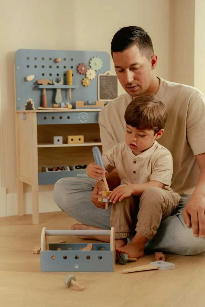 Little Dutch medinis darbastalis su įrankiais