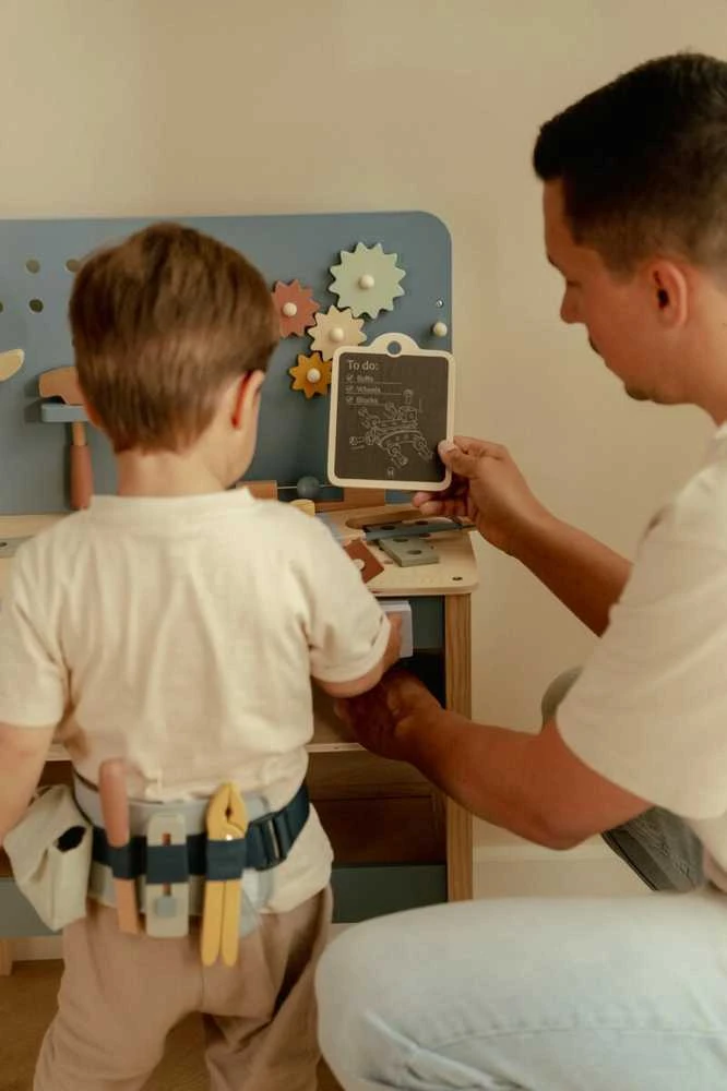 Little Dutch medinis darbastalis su įrankiais