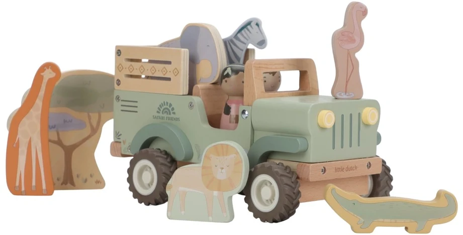Little Dutch Safari Car with Animals ´Safari Friends´ FSC wood