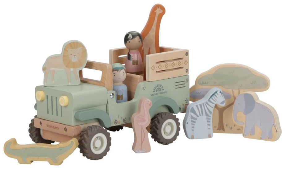 Little Dutch Safari Car with Animals ´Safari Friends´ FSC wood