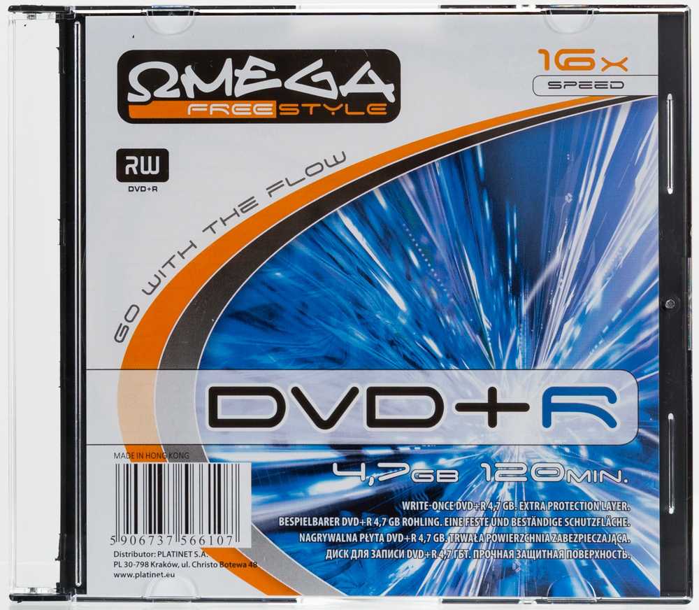 Omega Freestyle DVD+R 4 7GB 16x slim
