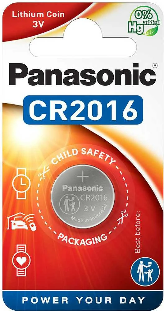 Panasonic CR2016 – LITHIUM COIN CR2016, Lithium, 1 vnt.