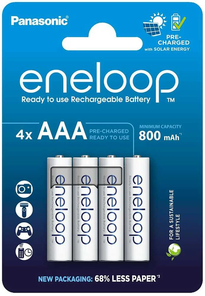 „Panasonic“ | Įkraunamos baterijos | ENELOOP BK-4MCDE/4BE | AAA | 800 mAh | 4 vnt.