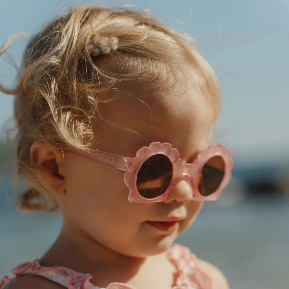Rožiniai Little Dutch vaikiški akiniai nuo saulės „Undinėlės formos Rožinė“