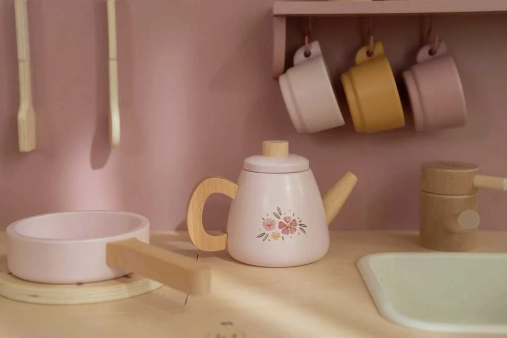 Little Dutch medinė žaidimų virtuvėlė, rožinė