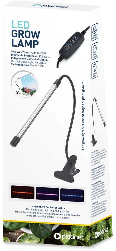 Platinet PLATINET LED AUGIMO LEMPPA AUGALŲ AUGIMO LAMP CLIP 3W [45834]