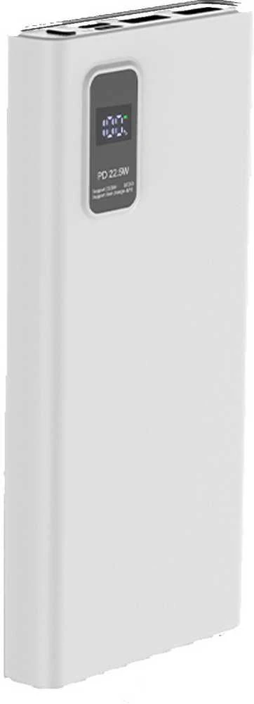 Platinet maitinimo blokas 10000mAh PD QC LED, baltas
