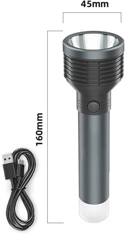 Platinet žibintuvėlis 3W 1200mAh, pilkas (45772)
