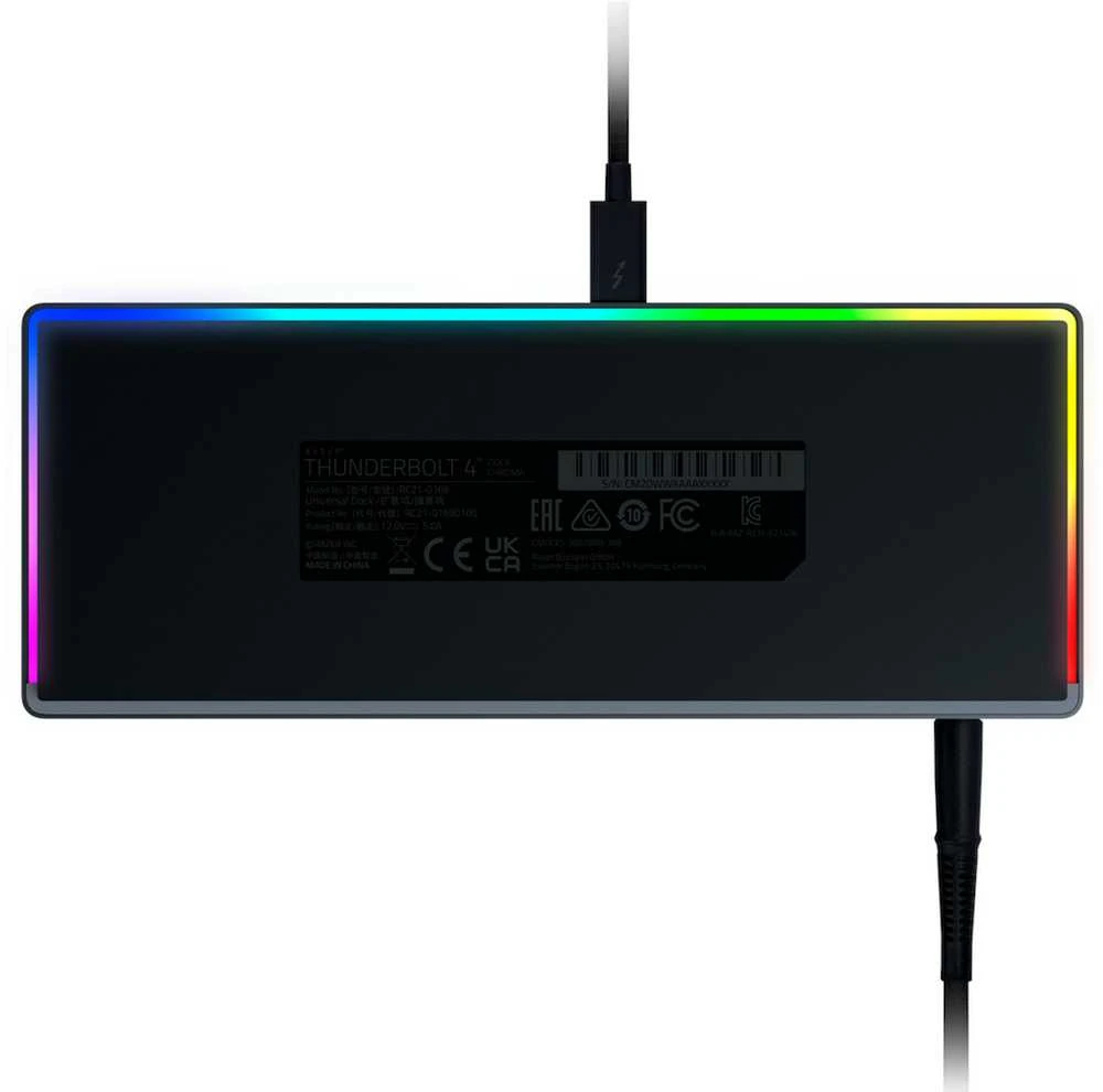 Jungčių stotelė Razer Thunderbolt™ 4 Dock Chroma, juodos spalvos